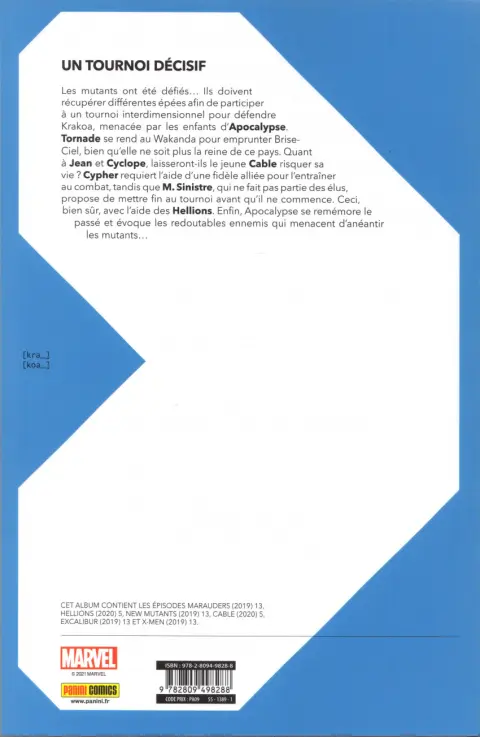 Verso de l'album X of Swords Volume 2/4