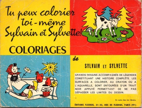 Verso de l'album Sylvain et Sylvette Tome 16 Quatre méchants compères