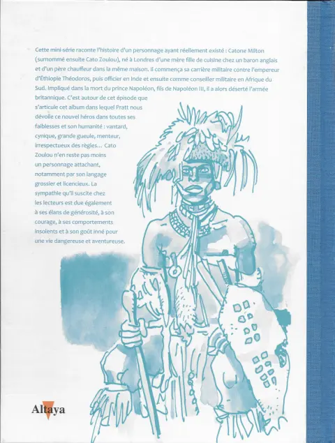 Verso de l'album Tout Pratt Tome 49 Cato Zoulou