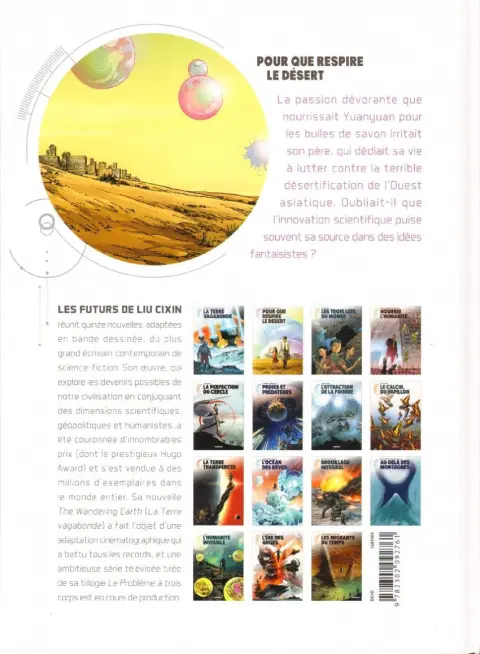 Verso de l'album Les futurs de Liu Cixin Tome 2 Pour que respire le désert