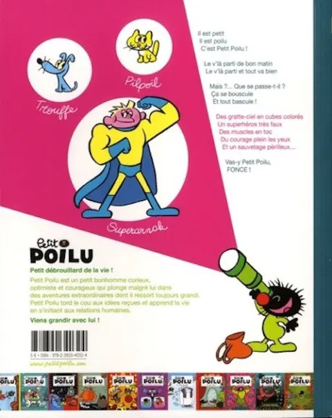 Verso de l'album Petit Poilu Tome 18 Superpoilu