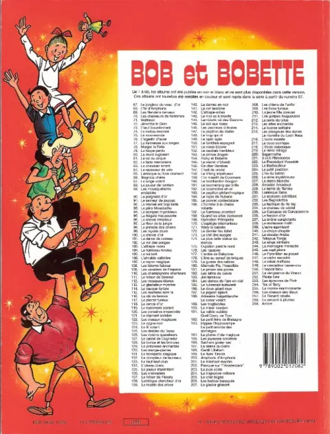 Verso de l'album Bob et Bobette Tome 169 Opération Pétropolis