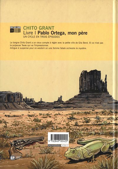 Verso de l'album Chito Grant Tome 1 Pablo Ortega, mon père