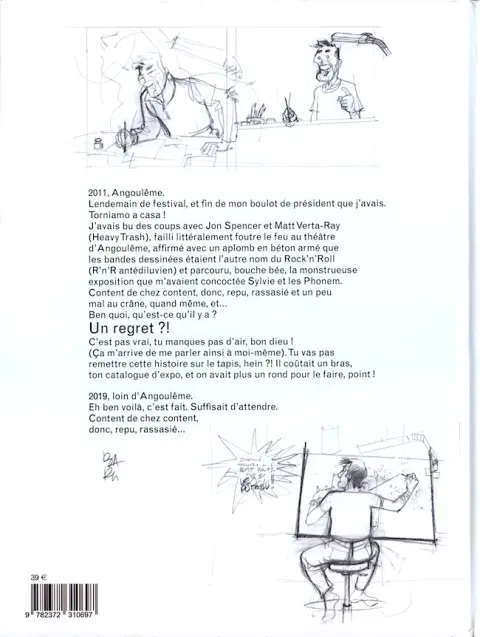 Verso de l'album Baru : Catalogue Déraisonnable pour une Exposition Fantasmée