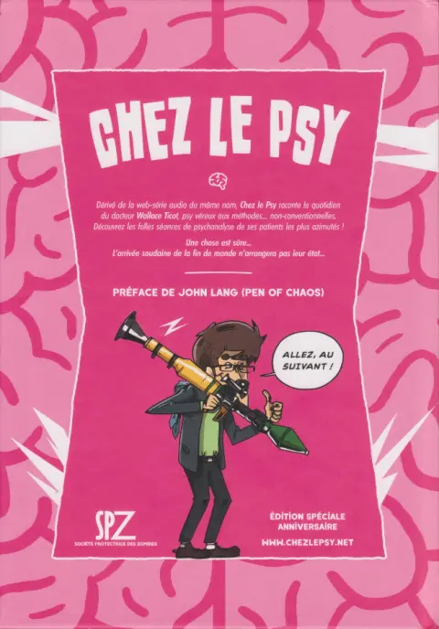 Verso de l'album Chez le psy 1