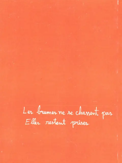 Verso de l'album Le temps défait