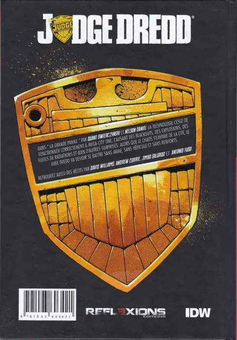 Verso de l'album Judge Dredd Tome 2