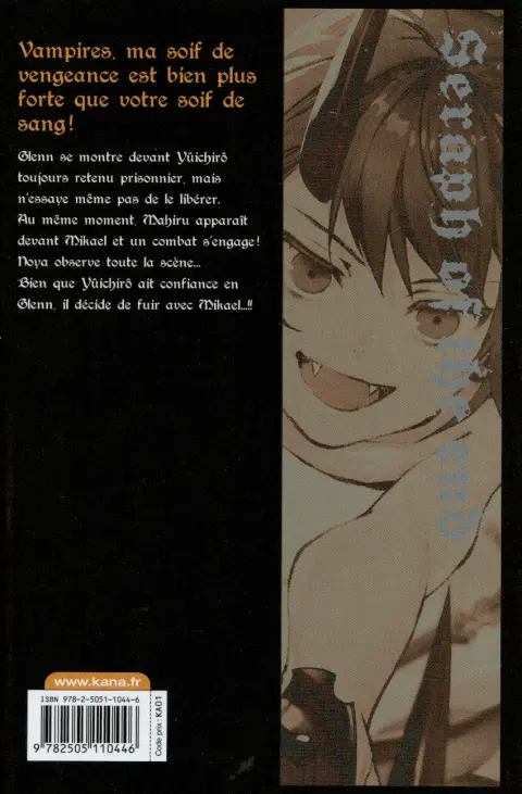 Verso de l'album Seraph of the End 21