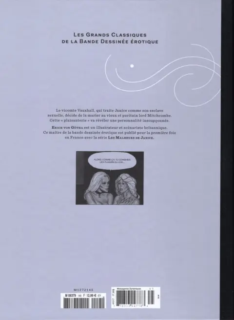 Verso de l'album Les Grands Classiques de la Bande Dessinée Érotique - La Collection Tome 145 Les malheurs de Janice - Tome 2