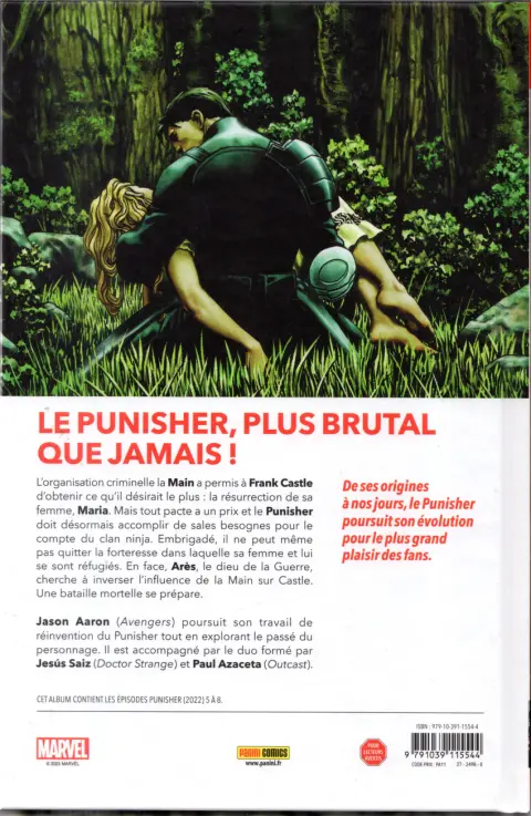 Verso de l'album Punisher 2 L'homme et le diable