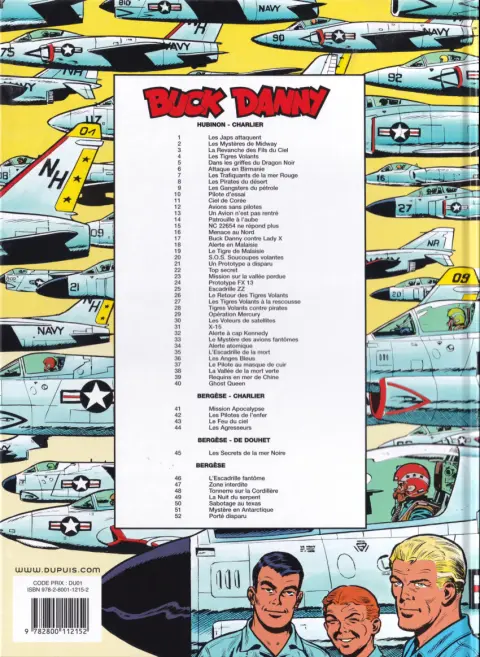 Verso de l'album Buck Danny Tome 19 Le Tigre de Malaisie