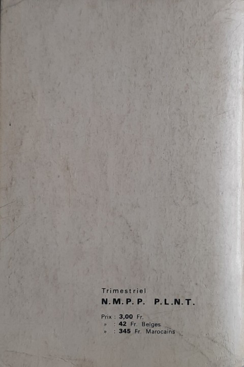 Verso de l'album Bengali Album N° 11