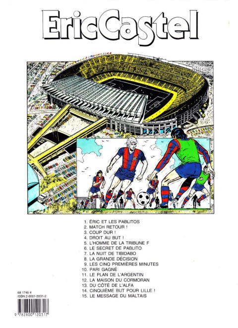 Verso de l'album Eric Castel Tome 11 Le plan de l'Argentin