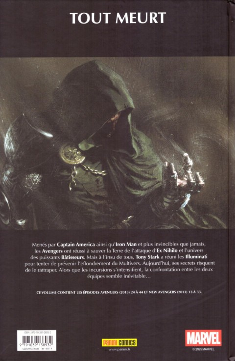 Verso de l'album Avengers de Jonathan Hickman 2