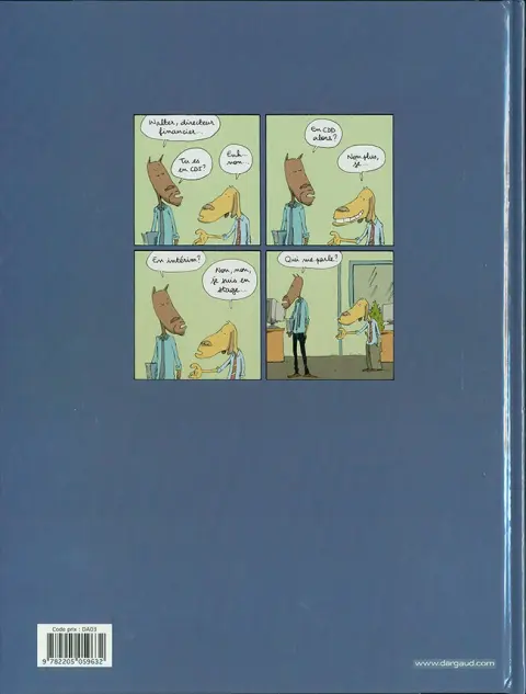 Verso de l'album Dans mon open space Tome 1 Business Circus