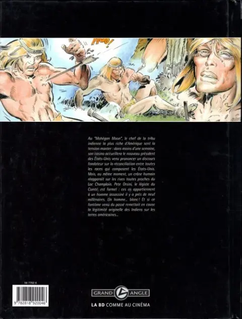 Verso de l'album Le Dernier des Mohegans L'ancêtre