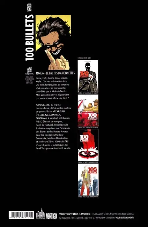 Verso de l'album 100 Bullets Tome 6 Le Bal des marionnettes