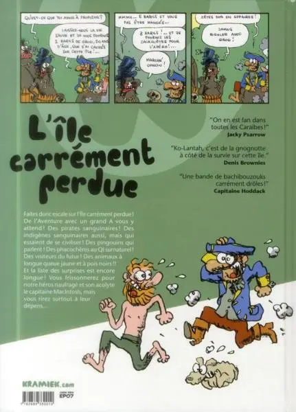 Verso de l'album L'Île Carrément Perdue Tome 1 Grog en stock
