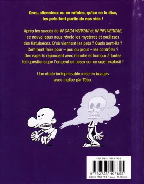 Verso de l'album Je pète, donc je suis