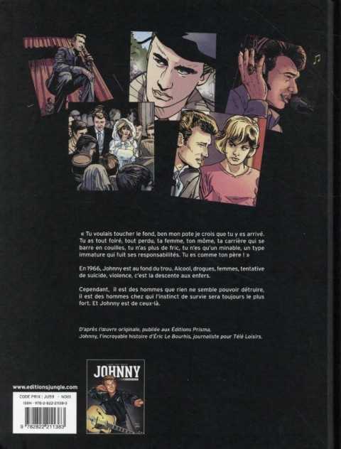Verso de l'album Johnny Tome 2 1962-1980 Les années noires