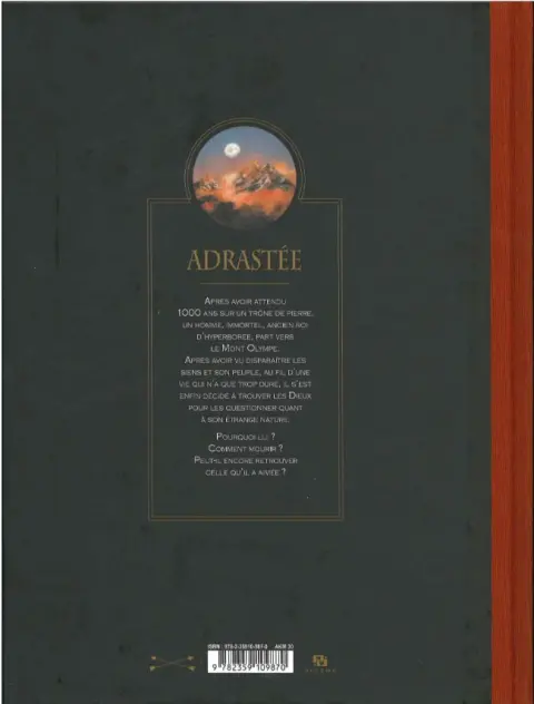 Verso de l'album Adrastée Intégrale