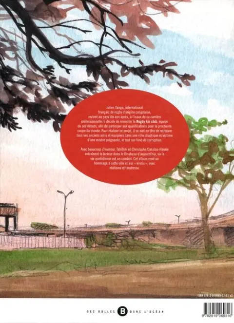 Verso de l'album Kinshasa Rugby-Club