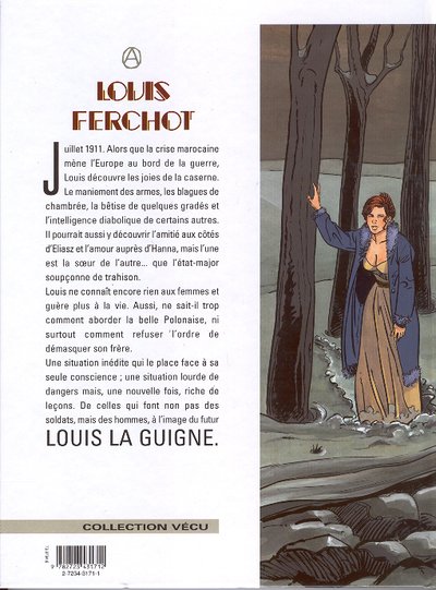 Verso de l'album Louis Ferchot Tome 3 La caserne