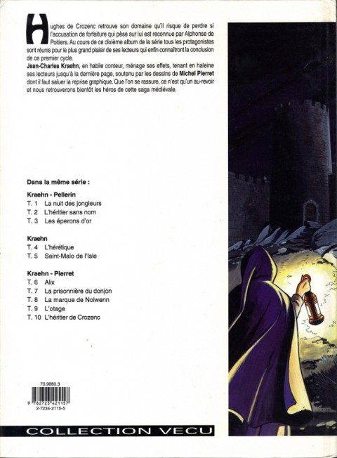 Verso de l'album Les Aigles décapitées Tome 10 L'héritier de Crozenc