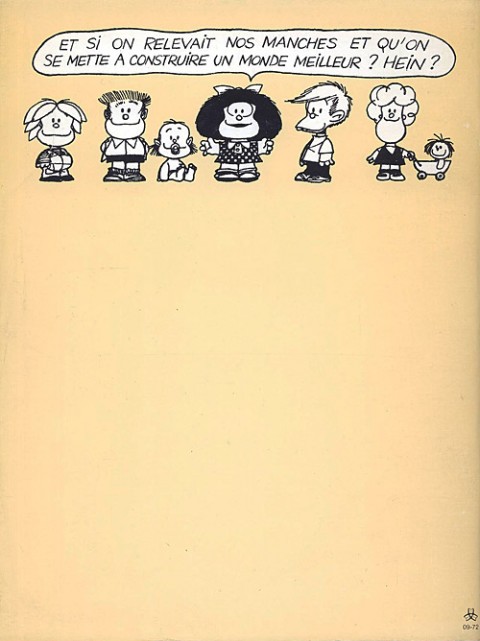 Verso de l'album Mafalda édition spéciale 1 Comment va le Monde ?