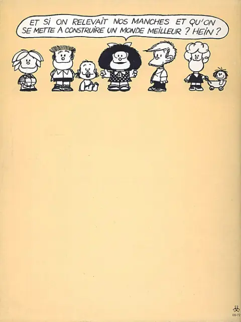Verso de l'album Mafalda édition spéciale 1 Comment va le Monde ?