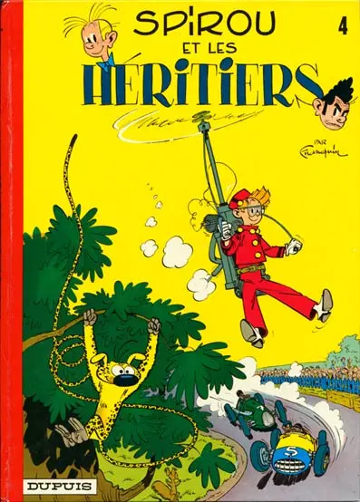 Couverture de l'album Spirou et Fantasio Tome 4 Spirou et les héritiers