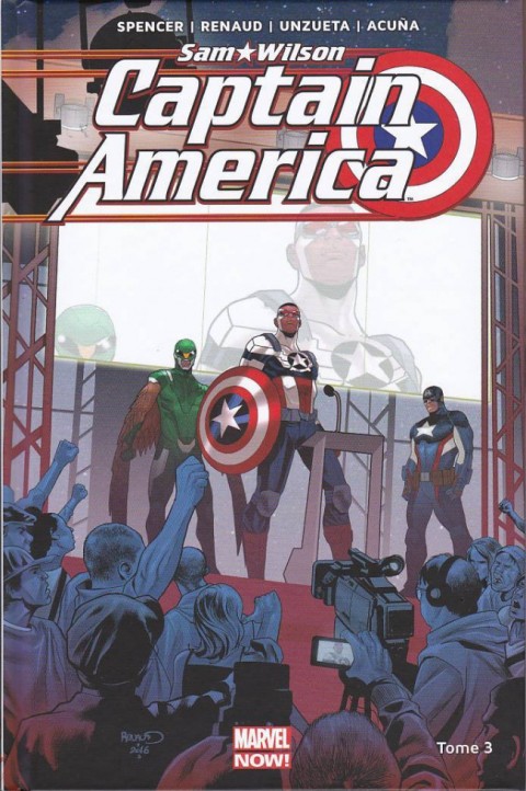 Couverture de l'album Captain America : Sam Wilson Tome 3 Qui mérite le bouclier ?