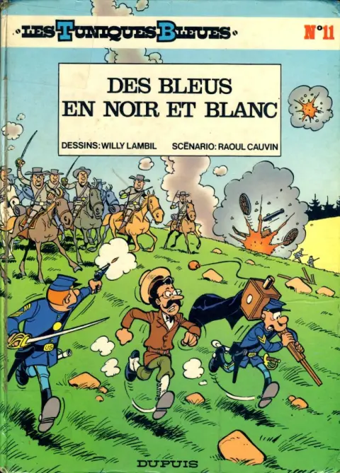 Couverture de l'album Les Tuniques Bleues Tome 11 Des bleus en noir et blanc