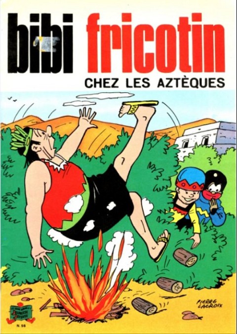 Couverture de l'album Bibi Fricotin 2e Série - Societé Parisienne d'Edition Tome 56 Bibi fricotin chez les aztèques
