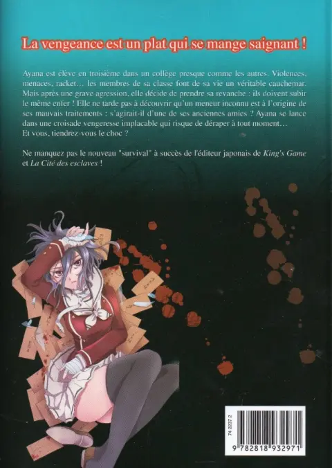 Verso de l'album Revenge Classroom 1