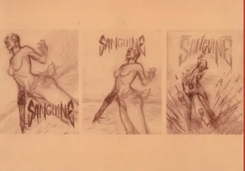 Verso de l'album Sanguine Artbook