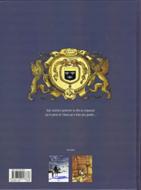 Verso de l'album Sept Cavaliers - La Saga des Pikkendorff Tome 2 Le prix du sang