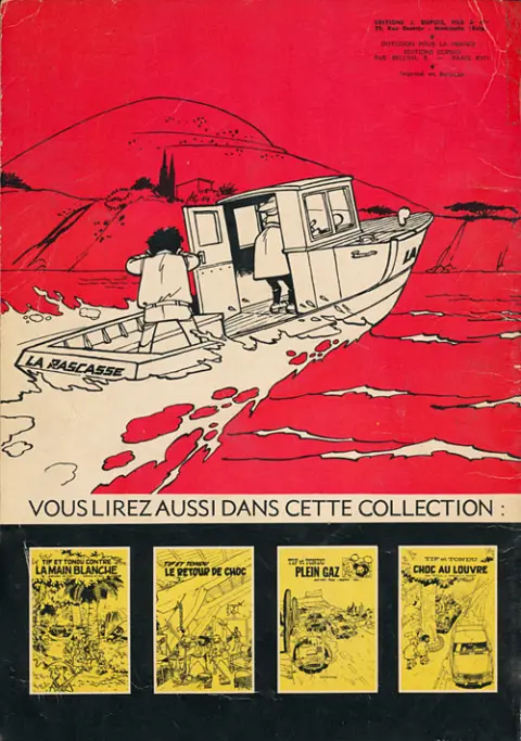 Verso de l'album Tif et Tondu Tome 8 La villa du Long-Cri