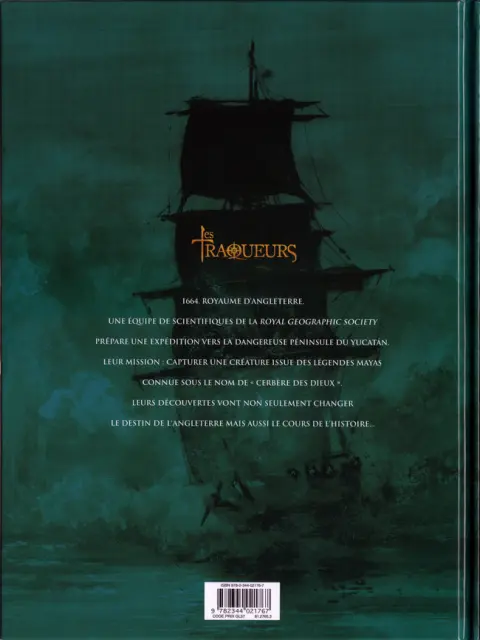 Verso de l'album Les Traqueurs Tome 2 L'Héritage de sang