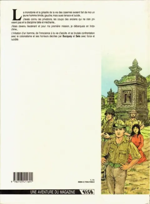 Verso de l'album Une épopée française Tome 1 Indochine