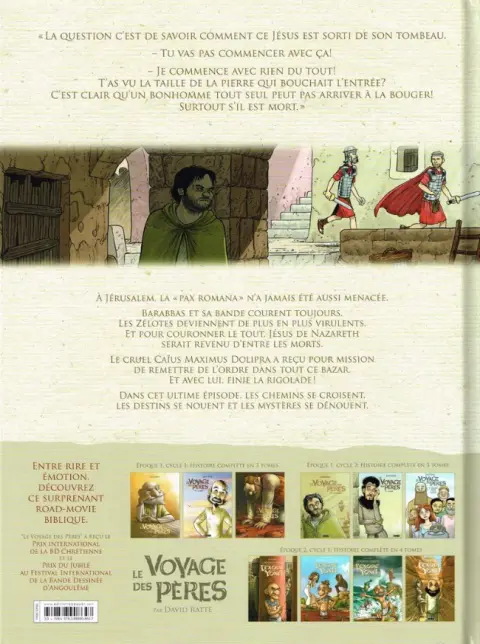 Verso de l'album Le Voyage des pères Tome 6 Salomé, Amos et les autres