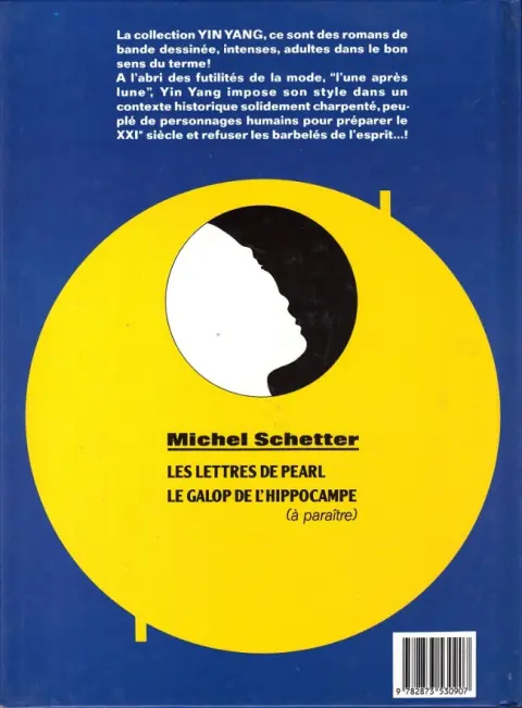 Verso de l'album Yin Yang Tome 1 Les lettres de Pearl