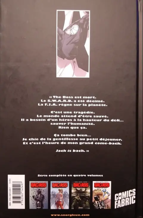 Verso de l'album Bad Ass Tome 4 Very Bad Team
