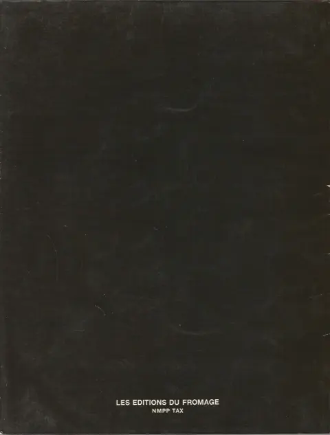 Verso de l'album Blanche Épiphanie Tome 1