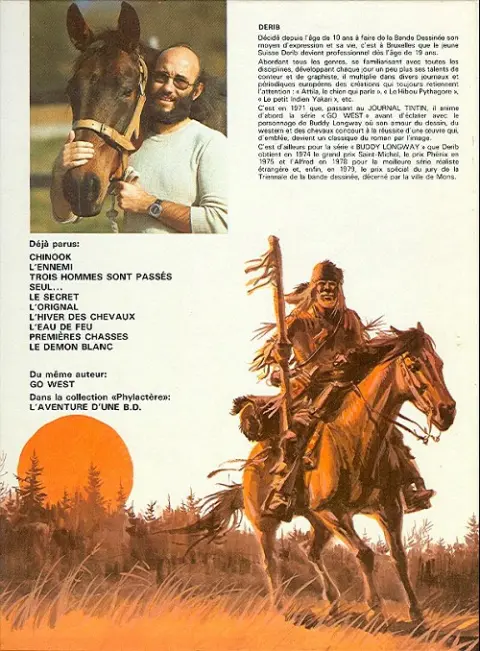 Verso de l'album Buddy Longway Tome 6 L'orignal