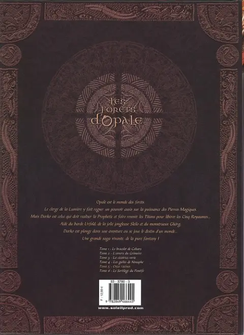 Verso de l'album Les Forêts d'Opale Tome 5 Onze racines