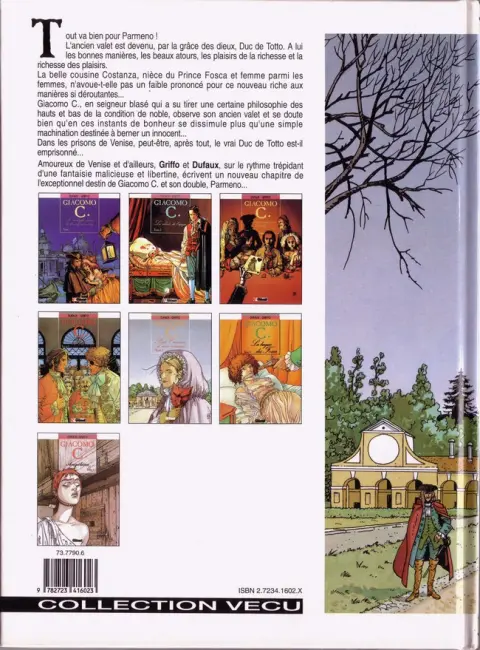 Verso de l'album Giacomo C. Tome 5 Pour l'amour d'une cousine