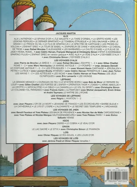 Verso de l'album Lefranc Tome 7 L'oasis