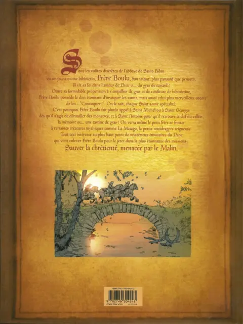 Verso de l'album La Légende dorée Tome 1 Archinaze de Tarabisco