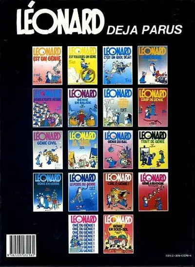 Verso de l'album Léonard Tome 9 Génie civil